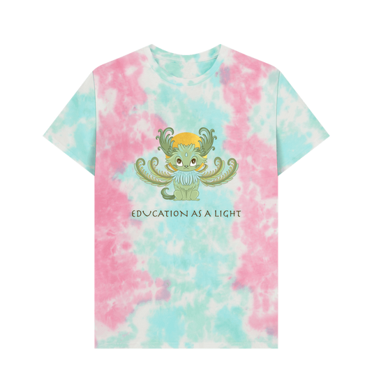 Pastel Tie Dye Printed Premium T-Shirt Front