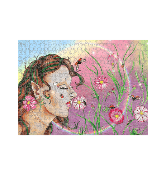 White Jigsaw Puzzles Front