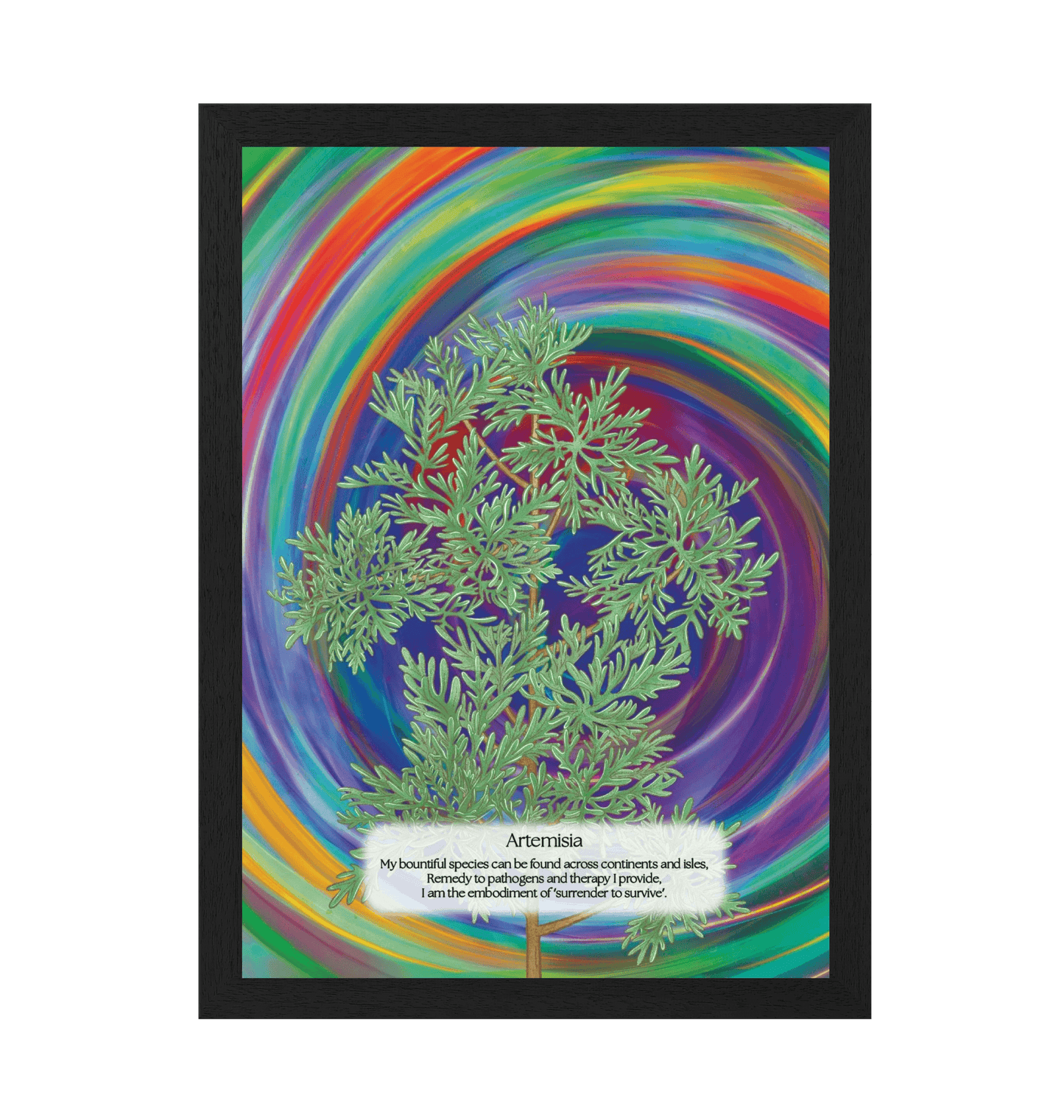 Black Frame Framed art print Front