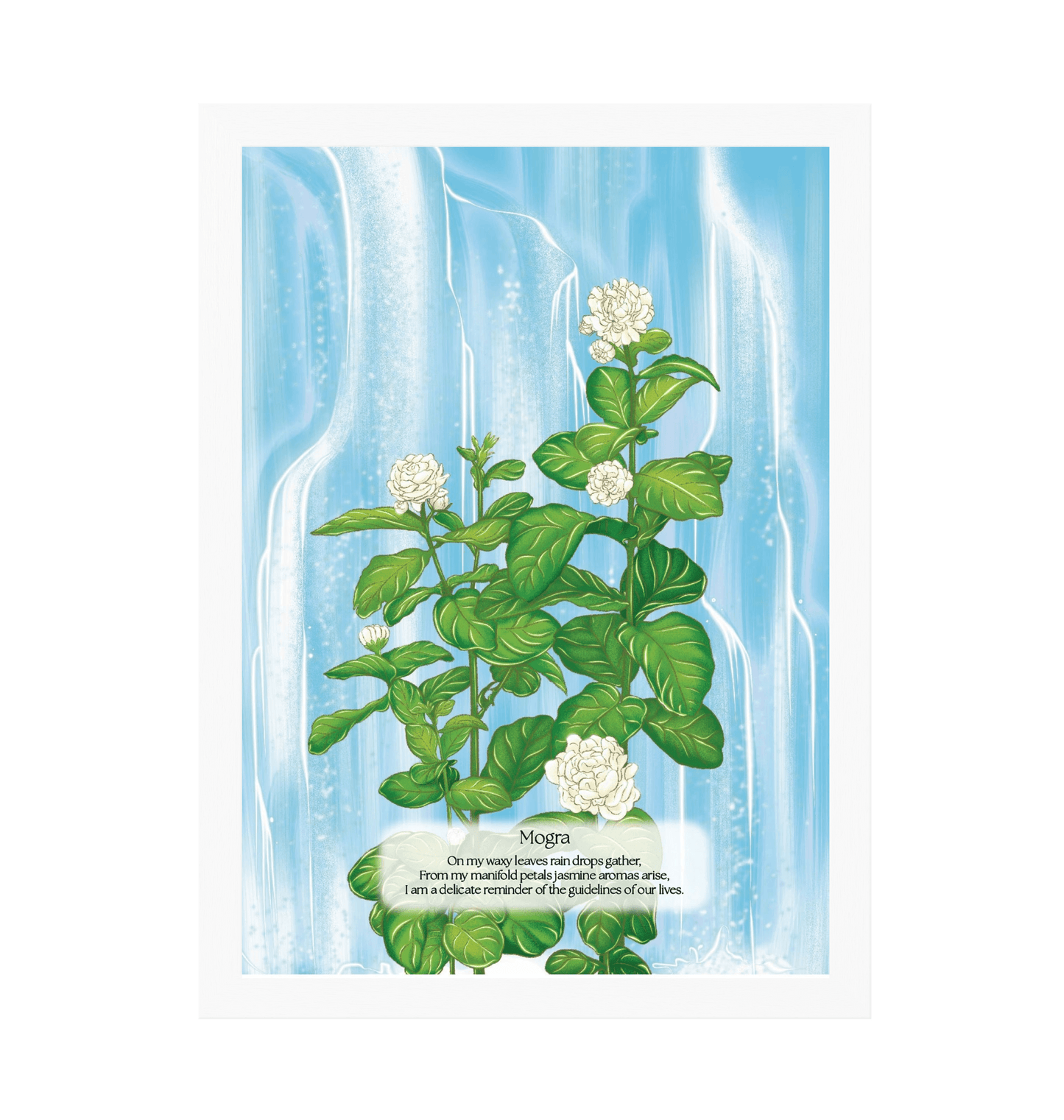 White Frame Framed art print Front