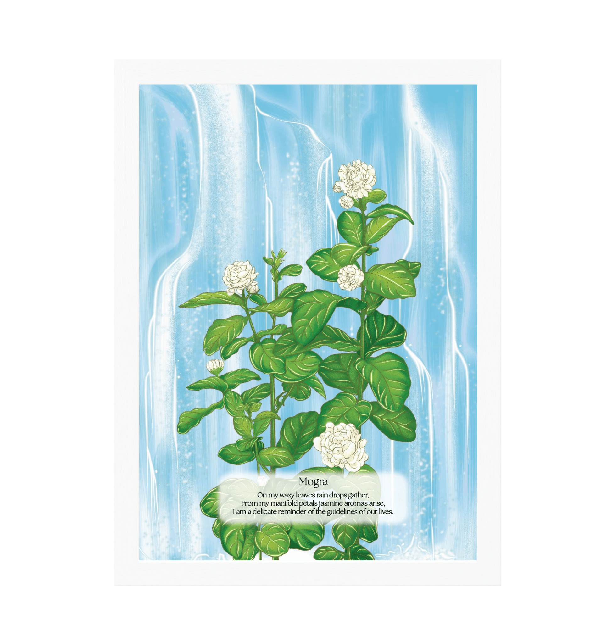 White Frame Framed art print Front