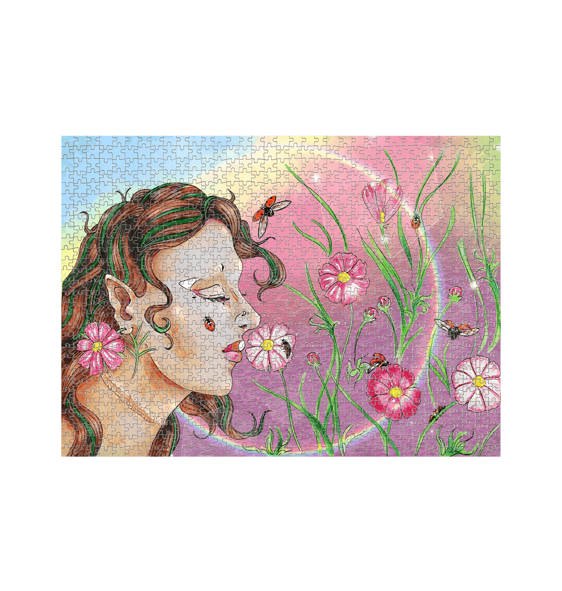 White Jigsaw Puzzles Front