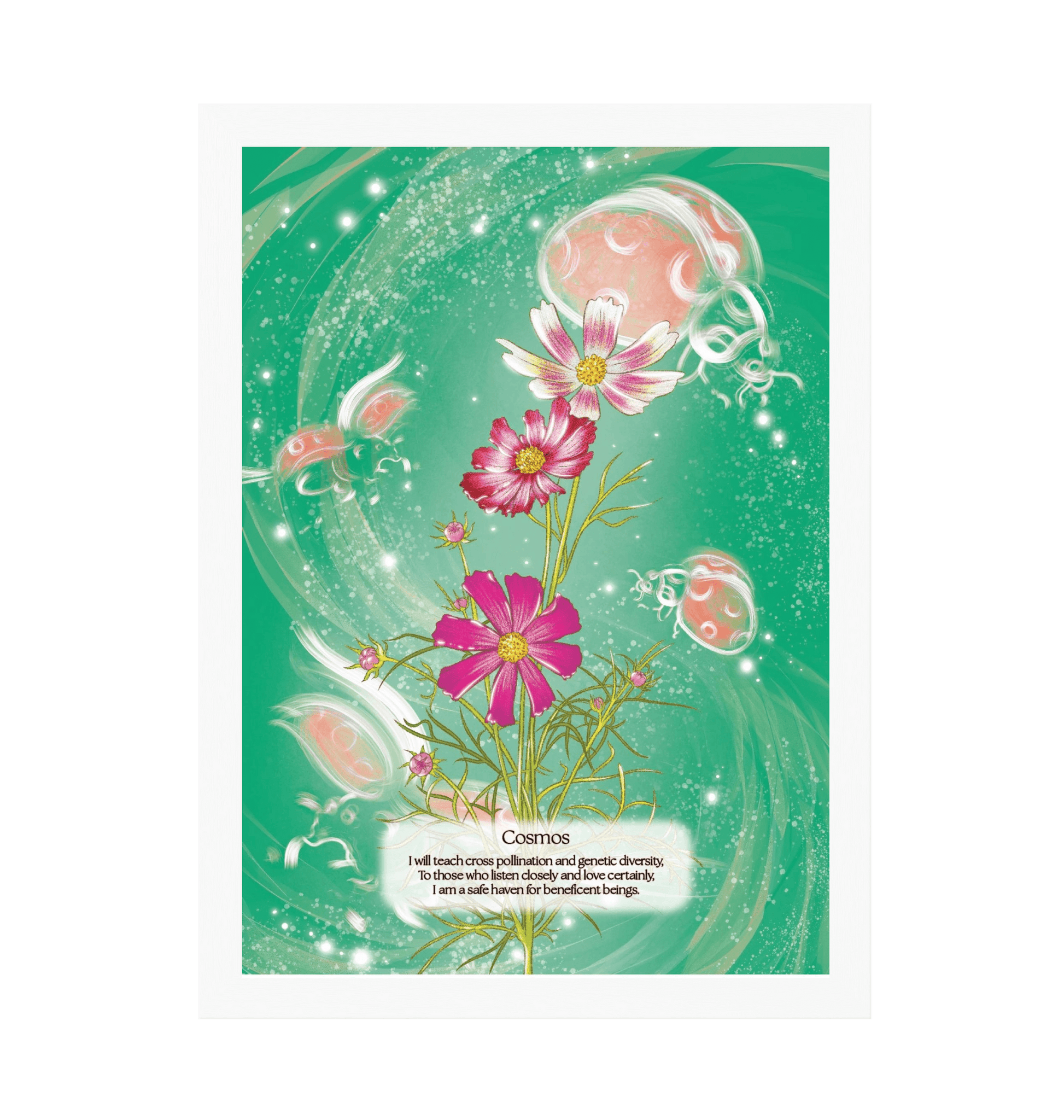 White Frame Framed art print Front